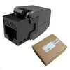 Solarix Keystone CAT5e UTP RJ45 juoda samogwintująca SXKJ-5E-UTP-BK-SA