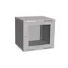 Solarix sulankstoma sieninė spinta SENSA LITE 9U 450mm, durelių stiklas, RAL 7035 SENSA-L-9U-545-11-G