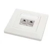 Solarix Socket CAT5E STP 2 x RJ45 įleidžiamas baltas SX9-2-5E-STP-WH
