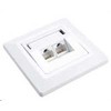 Solarix CAT6 UTP 2 x RJ45 paviršiaus baltumas SX9-2-6-UTP- WH