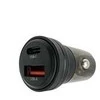 Solight automobilinio įkroviklio adapteris 30W USB-C + A, juodas