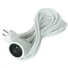 Solight prailginimo laidas - jungtis, 1 lizdas, 10m, 3 x 1mm2, baltas