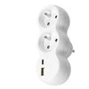 Solight P100USBC šakotuvas su USB A+C įkrovikliu 2 x 10A
