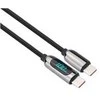 Solight Cable USB-C (M) - USB-C (M) 1m juodas