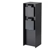 „Solight“ sodo stulpas IP44, aliuminis, 2 lizdai, juodas