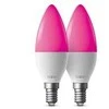 TP-Link Tapo L430C (2 vnt. pakuotė) išmanioji WiFi reguliuojamo ryškumo LED lemputė (spalvota, 2500K-6500K, 470lm, 2.4GHz, E14)