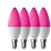 TP-Link Tapo L430C(4-pack) išmanioji WiFi reguliuojamo ryškumo LED lemputė (spalvinga, 2500K-6500K, 470lm, 2.4GHz, E14)
