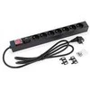 Triton maitinimo lizdas 7 lizdai 2 m juodas (RAB-PD-X11-A1)
