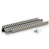 Molex Pn TRITON 19" stelažų panelė 1U dvipusis plastikinis bėgelis, pilkas