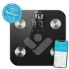 Svarstyklės TrueLife FitScale W6 BT – Bioelektrinės varžos „Bluetooth“ skalė – juoda