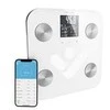 Svarstyklės TrueLife FitShape S6 BT – Bioelektrinės varžos „Bluetooth“ skalė – balta