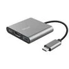 Trust Dalyx - 6-in-1 USB-C Multi-Port Adapteris, 1000 Mbit/s (sidabrinis)