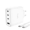 TRUST GaN įkroviklis MAXO 65W, 3xUSB-C, 1xUSB-A, baltas