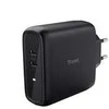 Įkroviklis Trust kroviklis MAXO 65W, 2x USB-C, juoda