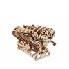 Ugears 3D medinis mechaninis dėlionės V8 variklis