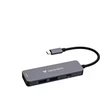 VERBATIM Dokovací stanice USB-C, 4v1, HDMI, USB-C PD, USB 3.0, USB 2.0, pilka