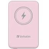 Verbatim Powerbank indukcinis / belaidis `n` Go 15W 10000mAh Wireless Magnetic rožinės spalvos 32248