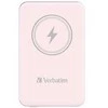 Verbatim Powerbank belaidis `n` Go 15W 5000mAh Wireless Magnetic rožinės spalvos 32243