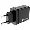 Verbatim 30W Laidinis įkroviklis 3xUSB-A/USB-C PD 3.0 CHR-30EU2 juodos spalvos 49700