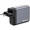 Verbatim Laidinis įkroviklis GaN 100W 3xUSB-C/USB-A + Adapteris EU/UK/US GNC-100 32202