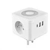 Viking maitinimo adapteris Y23L, 2x 230 V, 1x USB-A, 2x USB-C, jutiklinė lemputė, balta