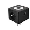 Viking maitinimo adapteris Y23L, 2x 230 V, 1x USB-A, 2x USB-C, jutiklinė lemputė, juoda