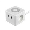 Viking maitinimo adapteris YC23L, 2x 230 V, 1x USB-A, 2x USB-C, jutiklinis šviestuvas, ilgis 1,4 m, baltas