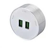Viking lizdo modulis A50, 2x USB-A, sidabrinė