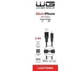 Winner Group WG - Datový kabelis Lightning MFi na USB-A, 20 cm, 2.4A, juoda