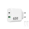 Winner Group WG - Síťová nabíječka GaN 2x USB 65W, 1x USB-C PD 65W + 1x USB-A QC 3.0 18W, kabelis Type-C na Type-C, bílá