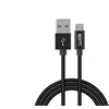 Winner Group WG - Datový kabelis Micro USB na USB-A, 1 metr, s prodlouženým konektorem, juoda