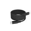 Winner Group WG - Datový kabelis Type-C to Type-C / 1m / 3A / 60W / Magnetický samonavíjecí / nylon braided / juodas