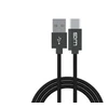 Winner Group WG - Datový kabelis Type-C s prodlouženým konektorem na USB-A, 1 metr, 3A, juoda