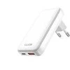 Winner Group WG - Síťová nabíječka GaN 2x USB, 1x USB-C 30W + 1x USB-A 18W, baltas