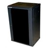 XtendLan 19" sieninė spinta 22U 600x450, keliamoji galia 60 kg, stiklinės dūminės durys, suvirintos, juodos