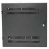 XtendLan 19" sieninė vertikali spintelė 2U+4U 540x150, perforuotos durys, juoda