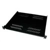 XtendLan 19" lentyna su perforacija 1U/400mm, keliamoji galia 25kg, juoda