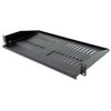 XtendLan 19" prailginta lentyna su perforacija 1U/280mm, keliamoji galia 25kg, juoda