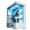 Zalman P50 DS kompiuterio korpusas, Midi-Tower, ATX, RGB, grūdintas stiklas - baltas