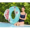 Bestway mėlynas pripučiamas žiedas su atlošu koralinis rifas 107cm 43730