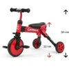 Triratukas Milly Mally GRANDE 2in1, Raudonas