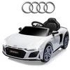 Elektrinis vaikiškas automobilis Milly Mally Audi R8 Spyder Baltas