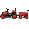 Electric tractor with trailer Milly Mally Rolly red