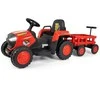 Electric tractor with trailer Milly Mally Rolly red