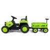 Electric tractor with trailer Milly Mally Rolly žalias