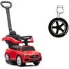 Motoroleris su vairavimo rankena MERCEDES C-Class Deluxe Milly Mally Raudona