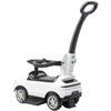 Milly Mally Porsche Cayenne baltas ride-on car with guide rod