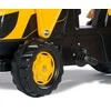 Pedalinis traktorius su kaušu ir priekaba RollyKid JCB Rolly Toys, geltonas