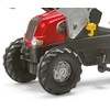 Rolly Toys 811397 Rolly Junior RT traktorius su priekaba ir kaušu Raudona Rolly žaislai