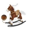 Supamasis arkliukas su melodija Milly Mally Mustang tamsiai rudas